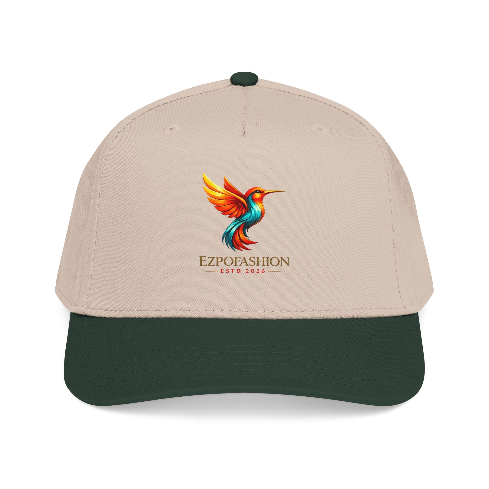 EZPO Logo Baseball Cap — Retro Graphic Mid-Profile Snapback Hat