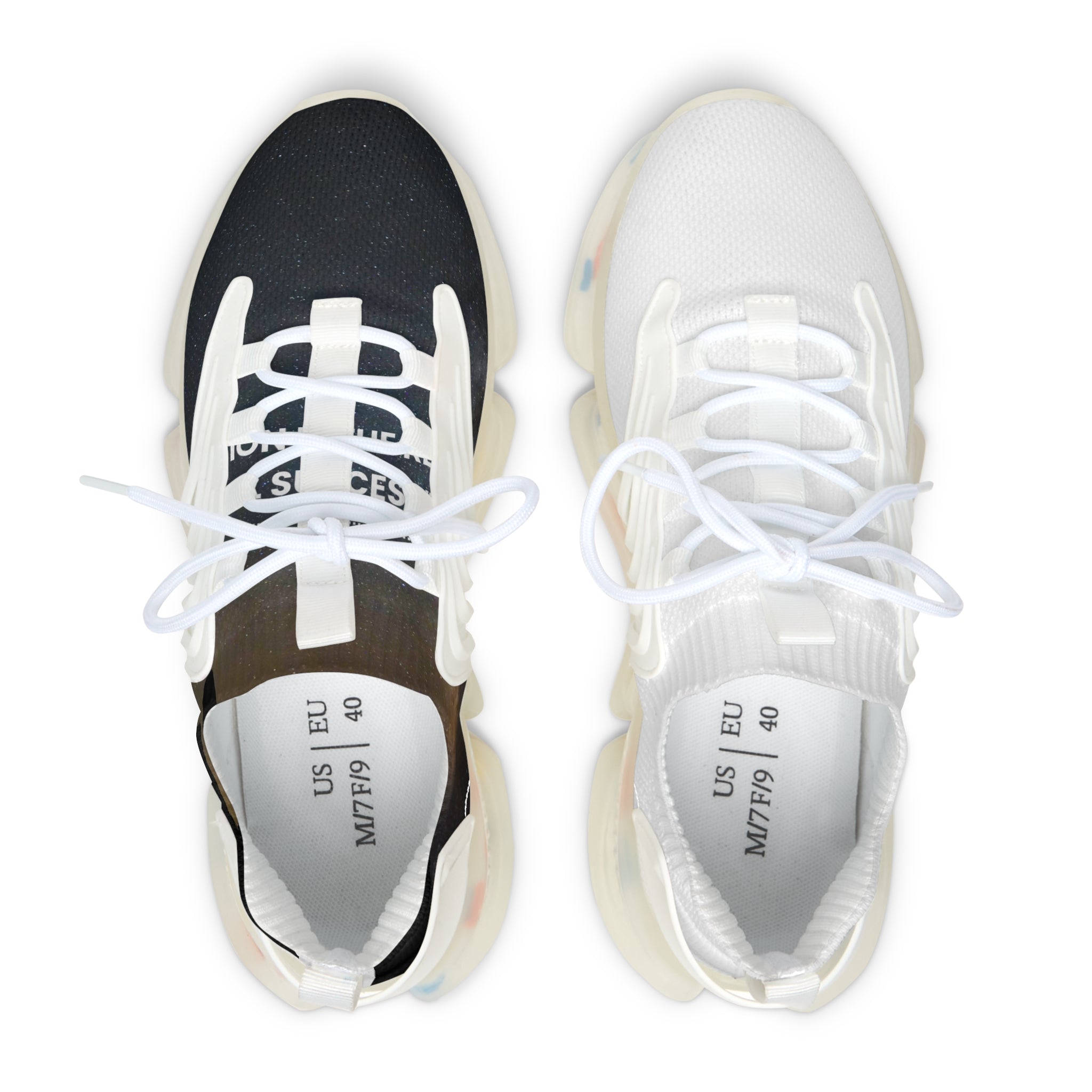 Women's Two-Tone Mesh Sneakers — Lightweight Breathable Athletic Shoes