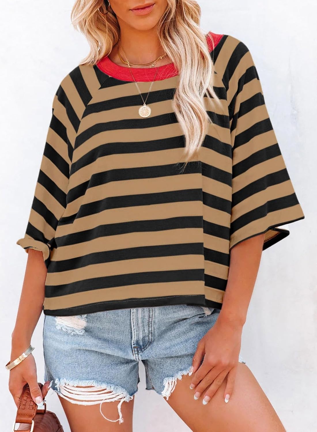 Chic Color Block Women's Tee