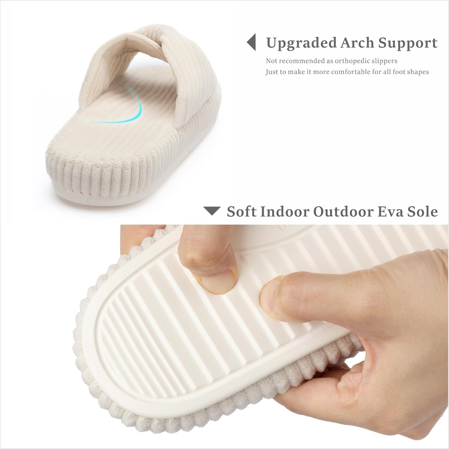 Cozy Memory Foam Bow Slippers